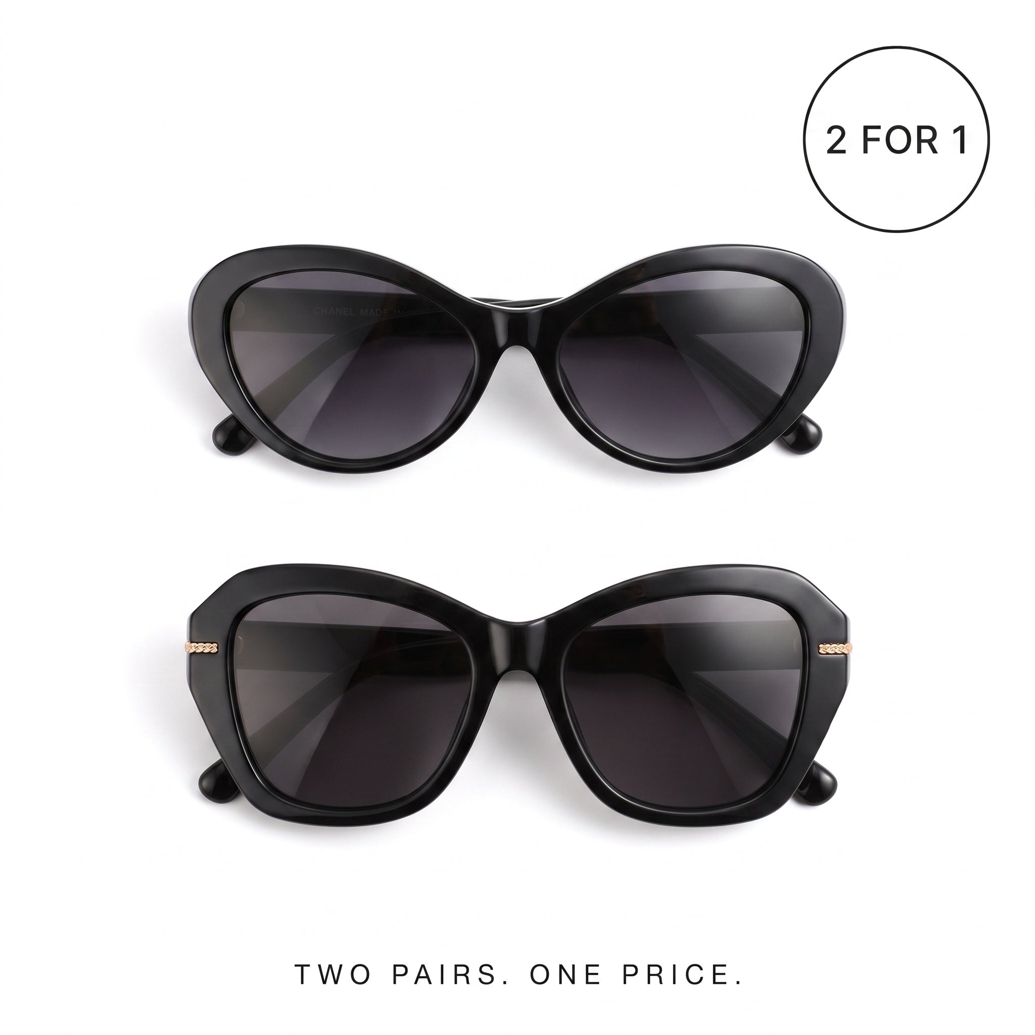 2 Pairs for the Price of 1 — CH Cat Eye + CH Vogue
